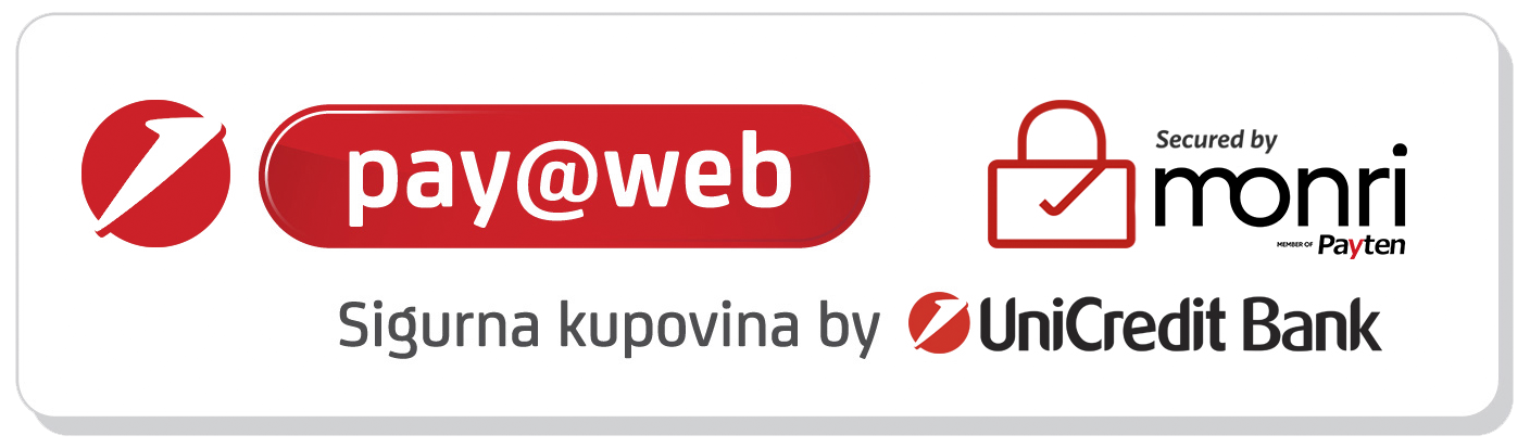 pay@web - Secured by Monri - Sigurna kupovina by UniCredit Bank